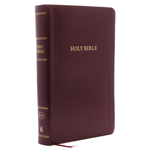 KJV Personal Size Giant Print (Burgundy Leatherlook) - Morning Star Christian Bookstores