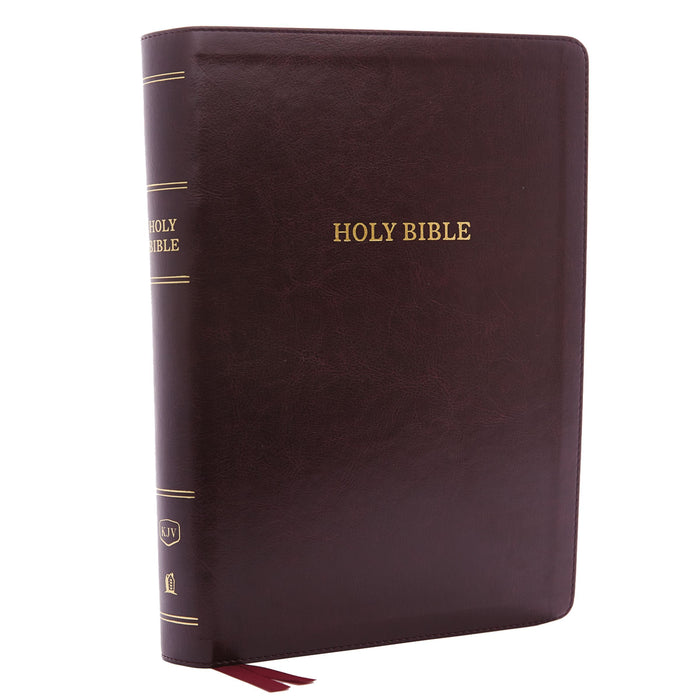 KJV Deluxe Reference Bible Super Giant Print, Indexed (Burgundy Leathersoft)