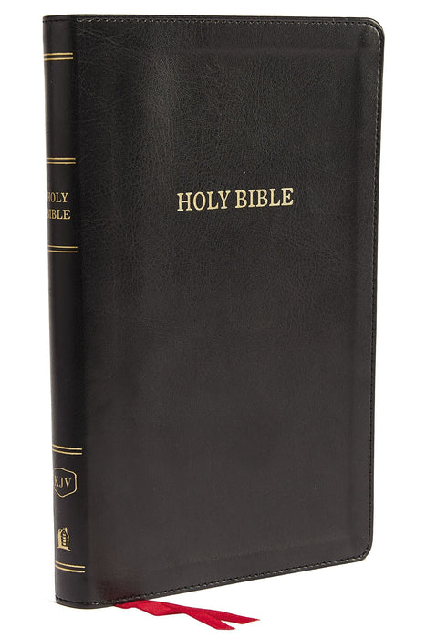 KJV Deluxe Thinline Reference Bible (Black Leathersoft)