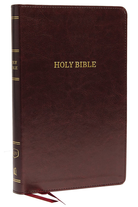 KJV Deluxe Thinline Reference Bible (Burgundy Leathersoft) - Morning Star Christian Bookstores