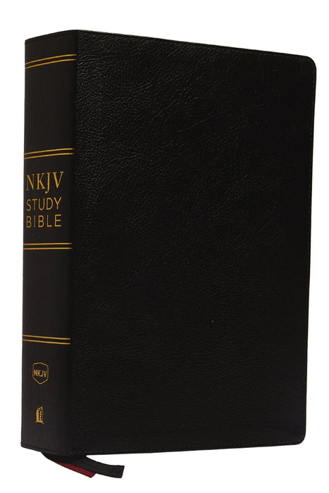 NKJV Study Bible Premium Black Bonded Leather Indexed