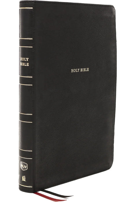 NKJV Thinline Bible, Large Print, Leathersoft Black, Red Letter Edition, Comfort Print