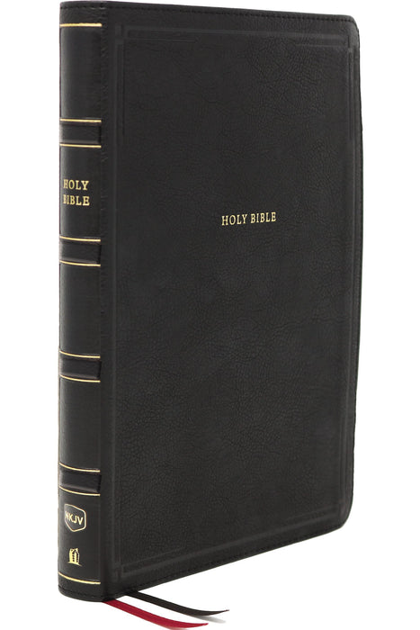 NKJV Red Letter, Center-Column, Giant Print Reference Bible (Black Leathersoft)