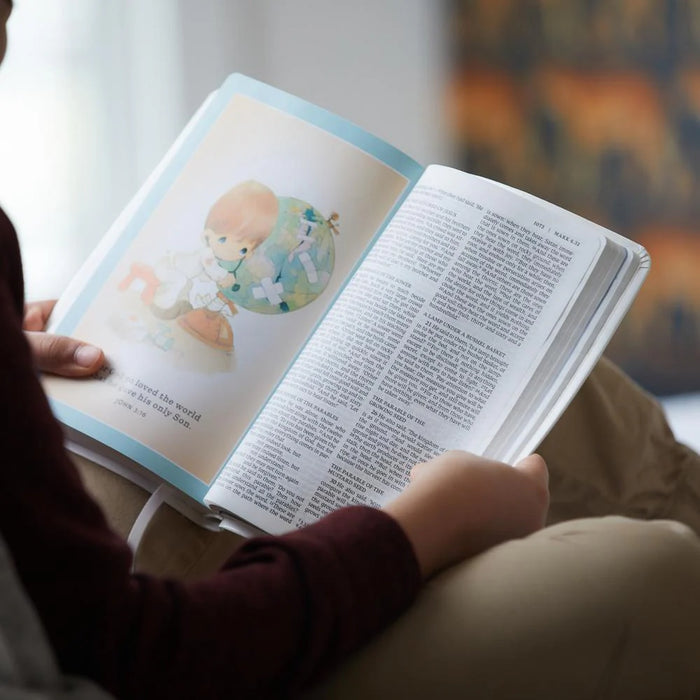 NRSVCE Precious Moments Bible Pink Leathersoft Catholic Edition