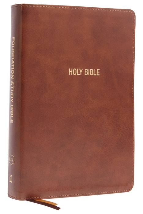 KJV Foundation Study Bible Large Print, Indexed (Brown Leathersoft) - Morning Star Christian Bookstores