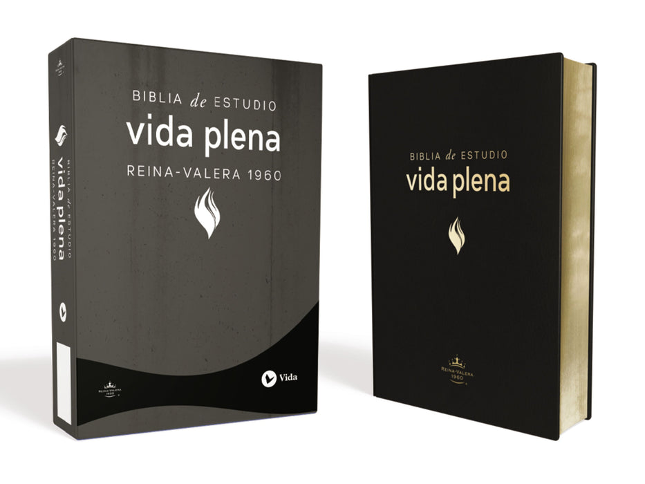 RVR1960 Biblia de Estudio Vida Plena, Español, Piel Negro