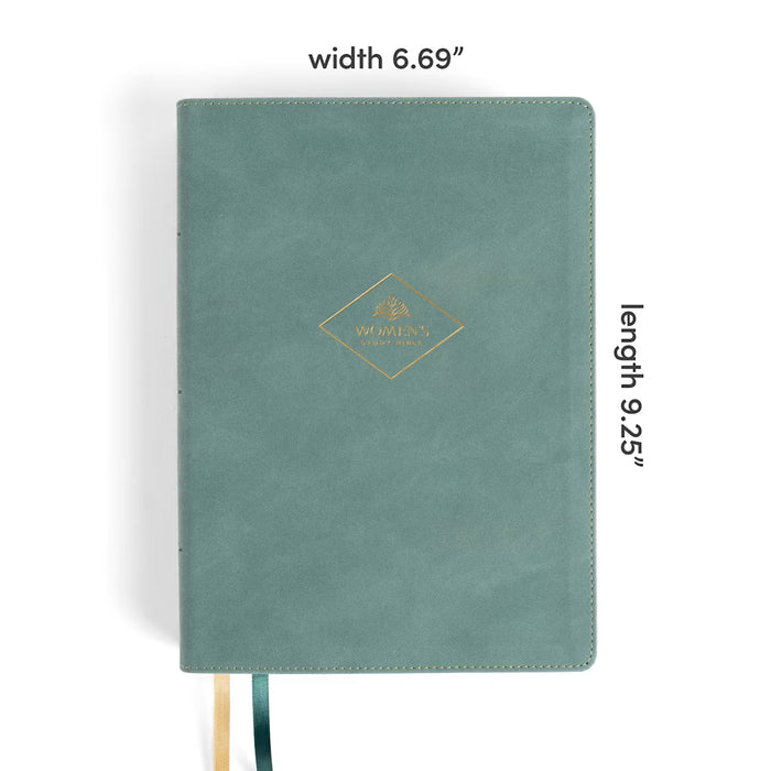 CSB Women's Study Bible, Earthen Teal SuedeSoft LeatherTouch