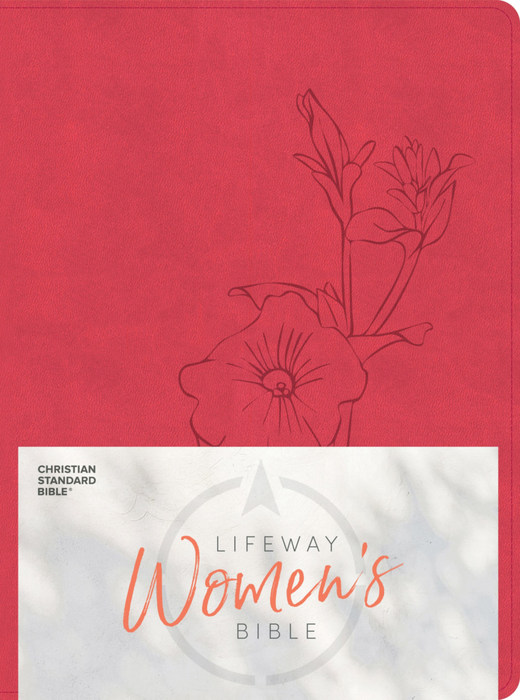 CSB Lifeway Women's Bible - Coral LeatherTouch - Morning Star Christian Bookstores