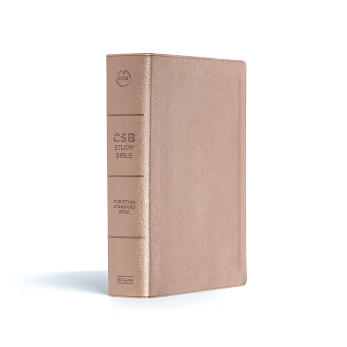 CSB Study Bible Rose Gold LeatherTouch