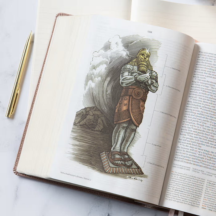 CSB Study Bible Rose Gold LeatherTouch