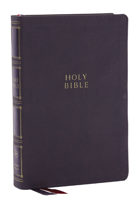 KJV Compact Center-Column Reference Comfort Print Bible, Indexed (Gray Leathersoft) - Morning Star Christian Bookstores