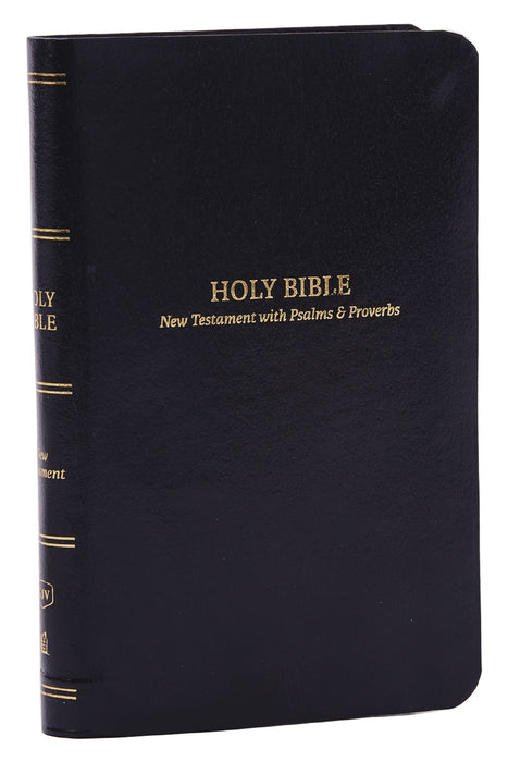 KJV Comfort Print Pocket New Testament with Psalms & Proverbs (Black Leathersoft)