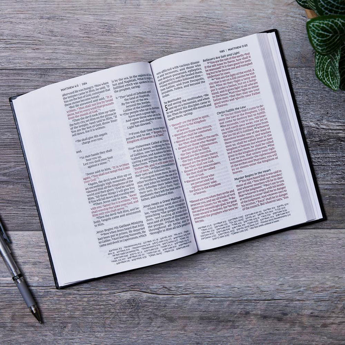 NKJV Personal Size, Large Print, Comfort Print, Reference Bible, Purple Leathersoft