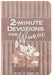 2-Minute Devotions for Women: Pocketbooks by Broadstreet cover image