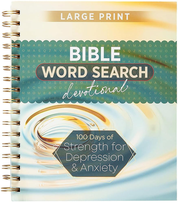 100 Days of Strength for Depression & Anxiety: Bible Word Search Devotional cover image