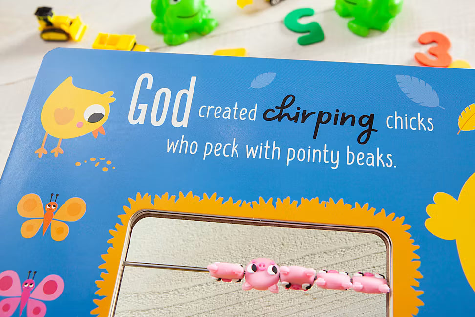 God’s Farmyard Animals: A count and slide book