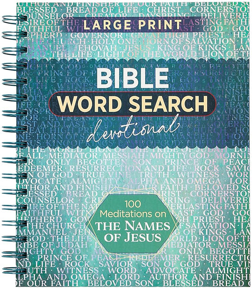 100 Meditations on the Names of Jesus: Word Search Devotional cover image