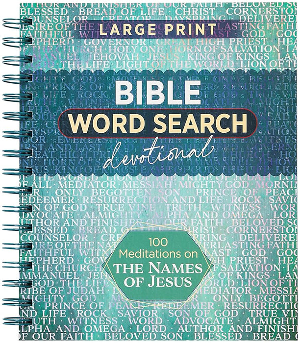 100 Meditations on the Names of Jesus: Word Search Devotional cover image