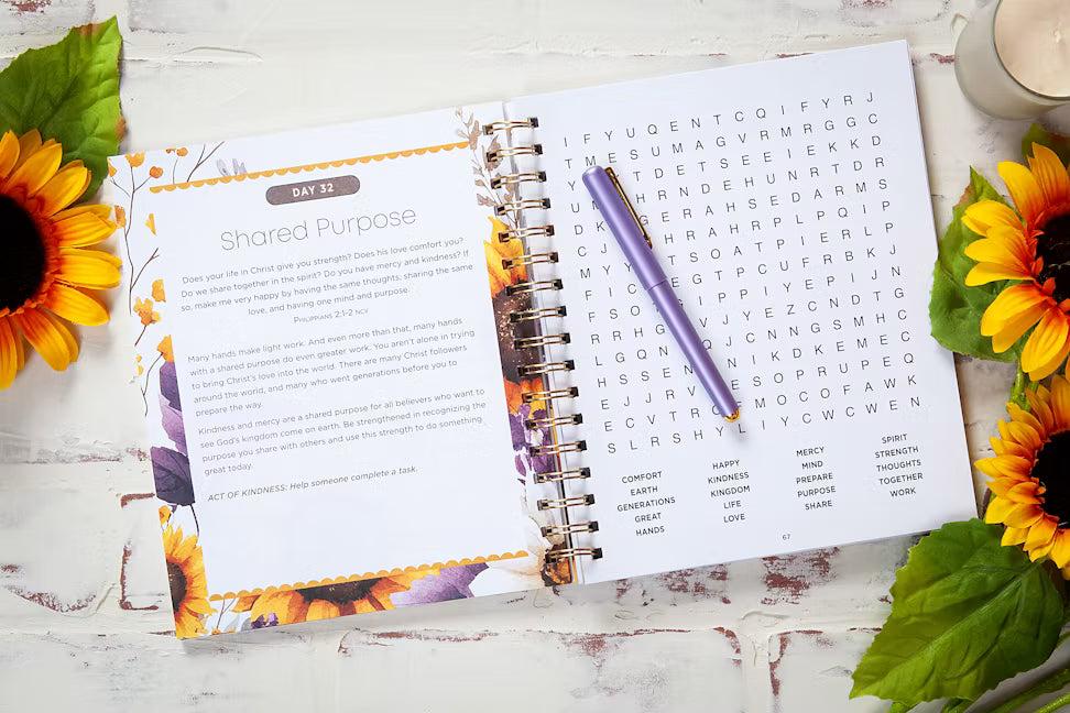 100 Days of Kindness: Bible Word Search Devotional