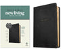 NLT Large Print Thinline Center-Column Reference Bible, Filament Enabled (LeatherLike, Black Holy Windows, Red Letter) cover image