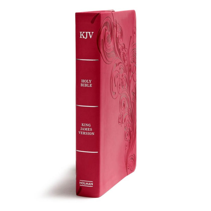 KJV Giant Print Reference Bible, Pink LeatherTouch