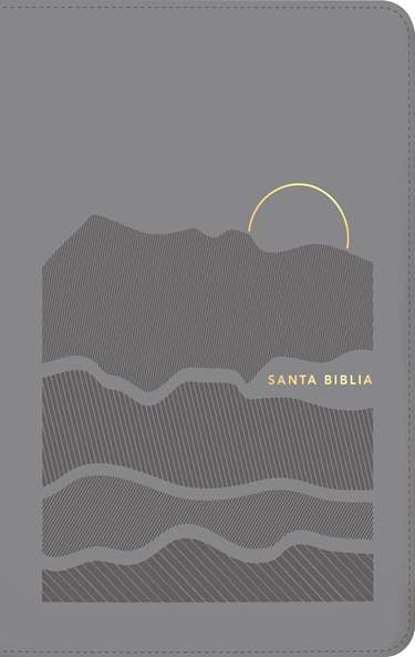 Biblia ultrafina NTV, letra grande de zíper con Filament, LeatherLike, Gray, Red Letter