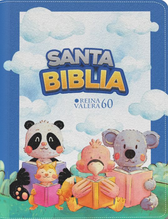 Biblia RVR 1960 - Bolsillo para Niños / Muñecos - Vinilo con cierre