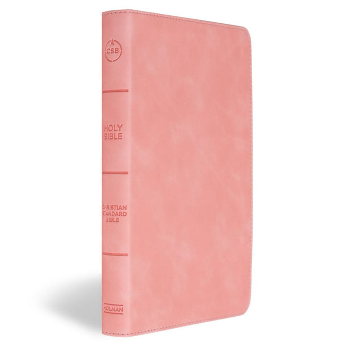 CSB Thinline Bible, Blush Pink SuedeSoft LeatherTouch