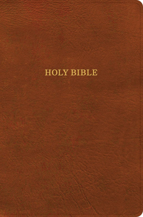 KJV Giant Print Reference Bible, Burnt Sienna LeatherTouch