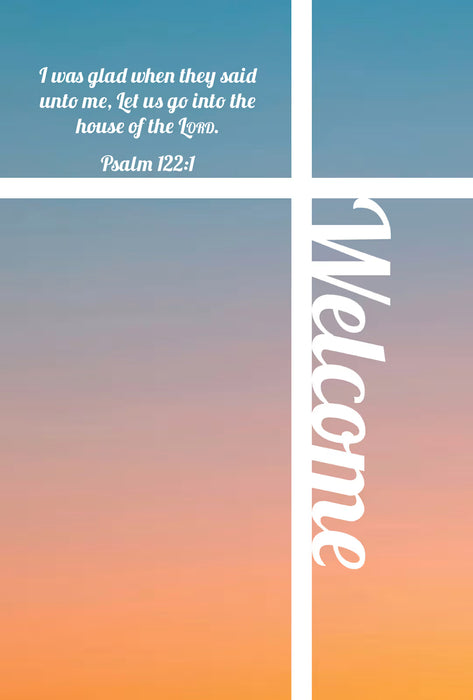 Guest Welcome Folder: I Was Glad (Package of 12): Psalm 122:1 (KJV)