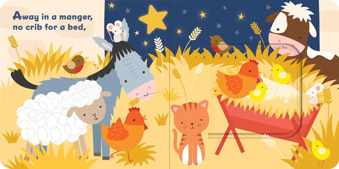 Away in a Manger: A Lift-the-Flap Board Book