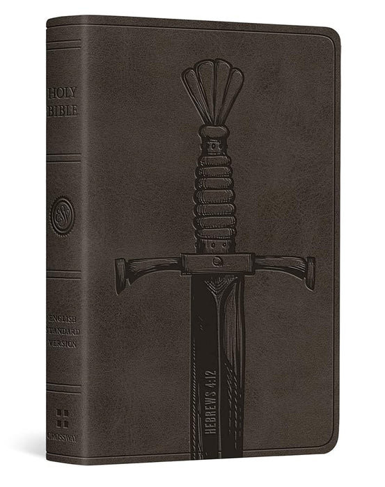 ESV Vest Pocket New Testament with Psalms and Proverbs, Red Letter (TruTone, Silver, Sword Design) cover image