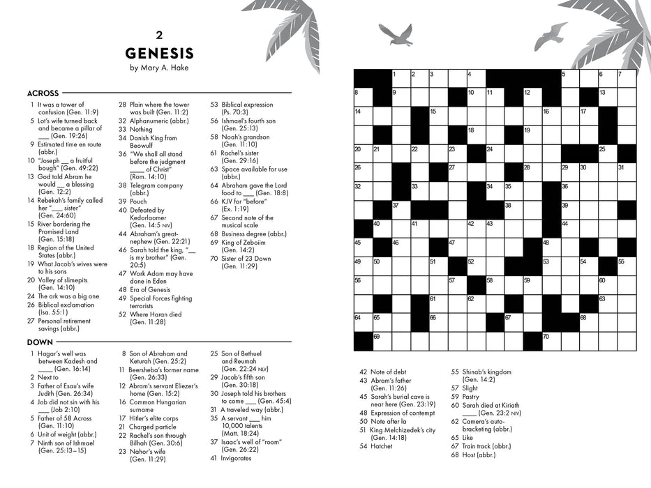 Relaxing Bible Crosswords