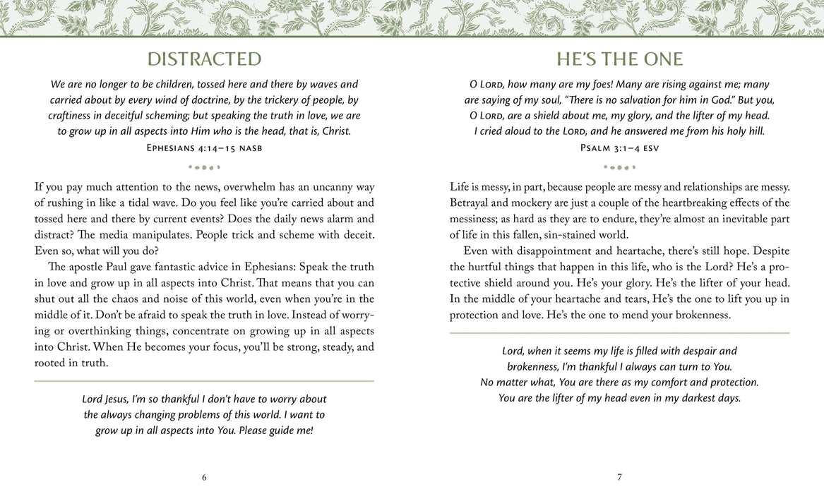 180 Devotions for When Life Is Overwhelming Large Print - Hilary Bernstein