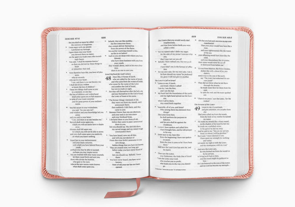 ESV Compact Bible, TruTone®, Blush Rose, Emblem Design
