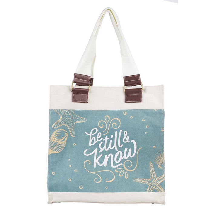 Tote Canvas Be Still & Know