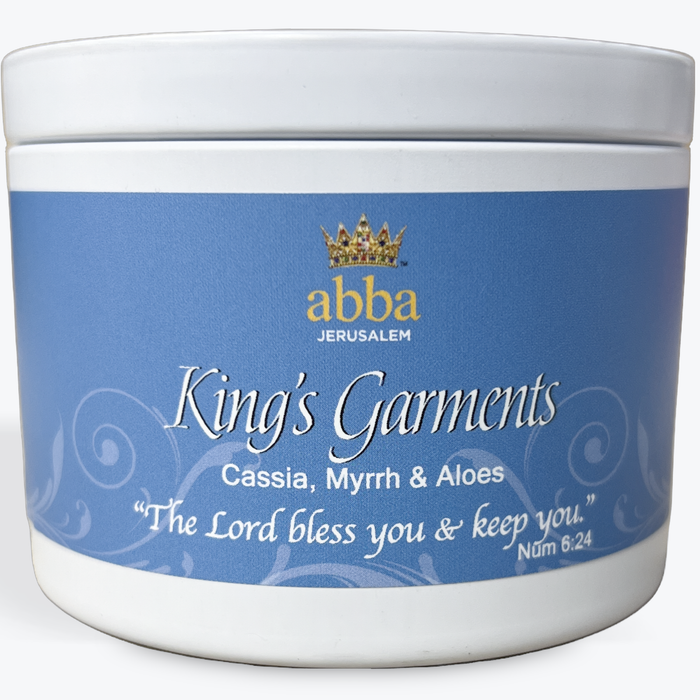King's Garments - 8oz White Tin Candle