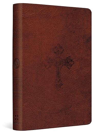 ESV Compact Bible (TT, Walnut, Cross) - Morning Star Christian Bookstores