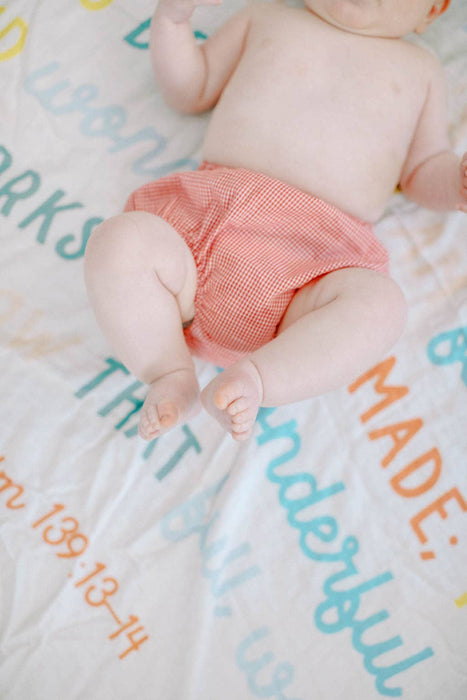 Psalm 139 Muslin Baby Blanket