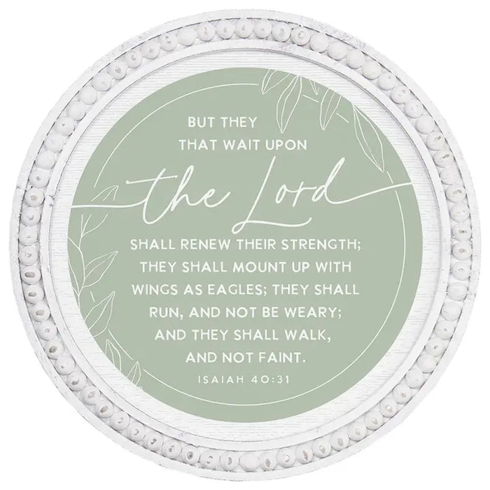 Wait Upon the Lord Round Artwork