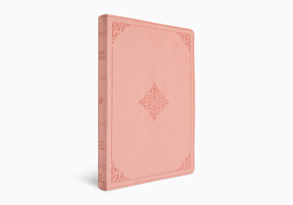 ESV Giant Print Value Thinline Bible, TruTone®, Blush Rose, Fleur-de-lis Design