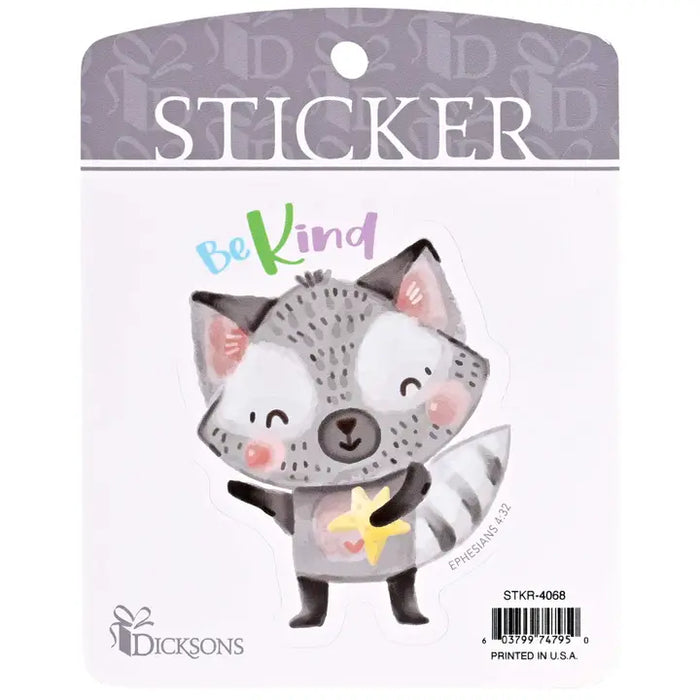 Sticker Raccoon Be Kind Ephesians 4:32
