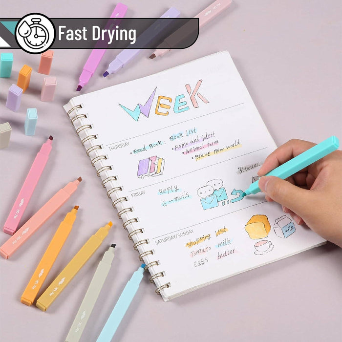 Mr. Pen Aesthetic Highlighters, 10 Pack, Chisel Tip - Morning Star Christian Bookstores