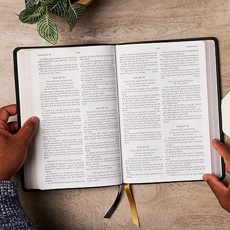 KJV Giant Print Thinline Bible Vintage Series (Purple Leathersoft)