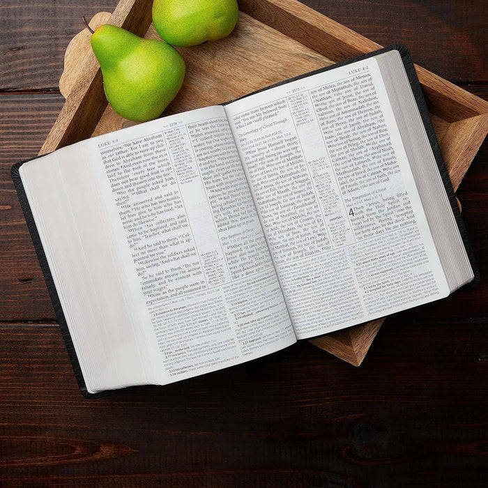 NKJV MacArthur Study Bible Large Print Black Bonded Leather