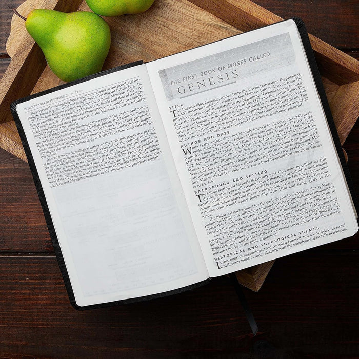 NKJV MacArthur Study Bible Large Print Black Bonded Leather