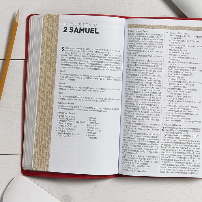 CSB ESSENTIAL TEEN STUDY BIBLE RED FLOWER LEATHERTOUCH - Morning Star Christian Bookstores