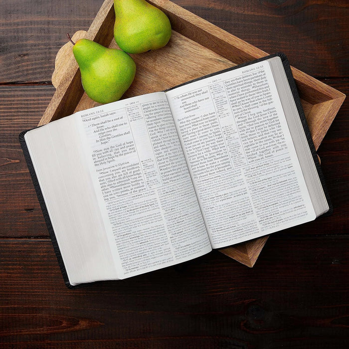 NKJV MacArthur Study Bible Large Print Black Bonded Leather