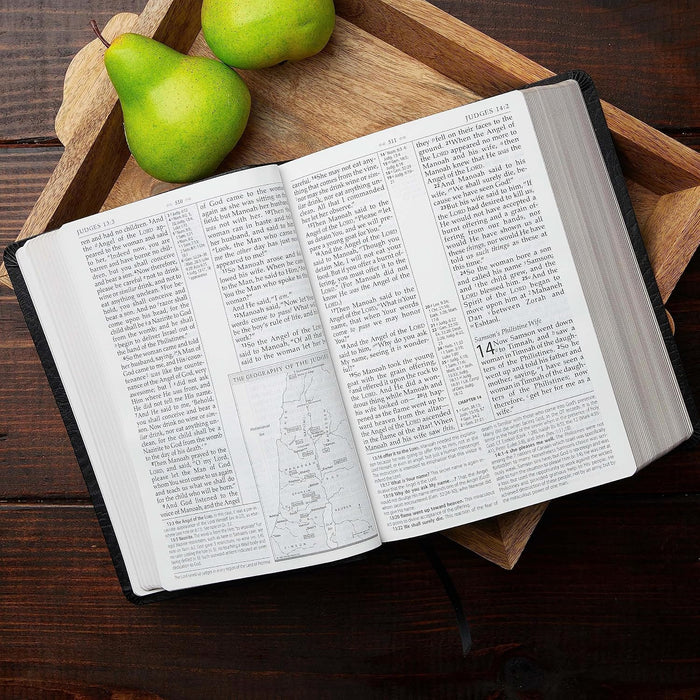 NKJV MacArthur Study Bible Large Print Black Bonded Leather