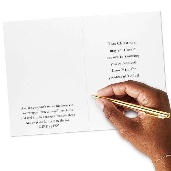 Rejoice Heavenly Angels Religious Boxed Christmas Cards, Pack of 16